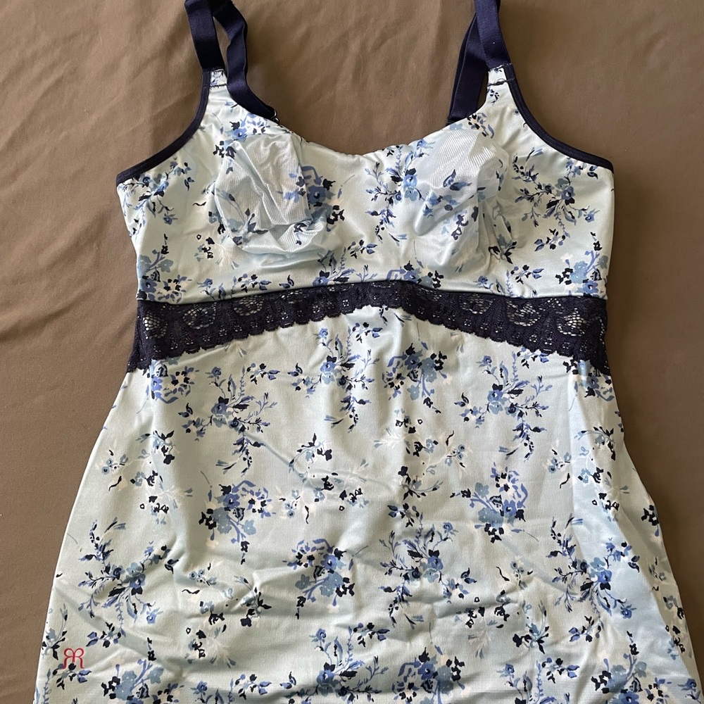 Ruby Ribbon Blue and White Floral Cami